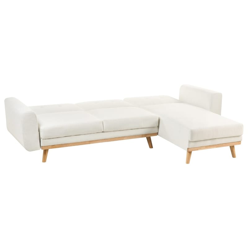 Hjørnesofa Kaarina - Hvit, brun - Møbler - Sofaer - Sovesofaer