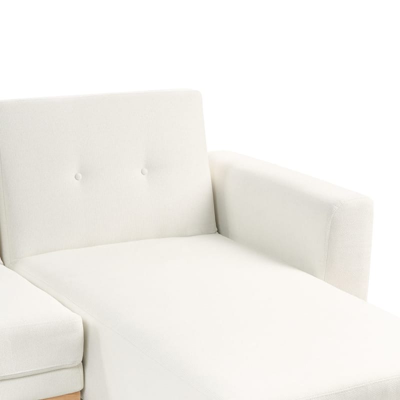 Hjørnesofa Kaarina - Hvit, brun - Møbler - Sofaer - Sovesofaer