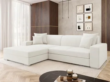 hjørnesofa Mexico Velo 621 Venstrevendt - hvit - Møbler - Sofaer - Sovesofaer