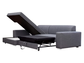 hjørnesofa Mexico Velo 635 Høyrevendt - grå - Møbler - Sofaer - Sovesofaer