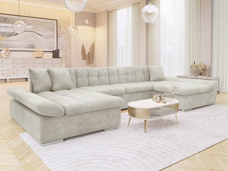 hjørnesofa NO_BRAND Hjørnesofa ALIA Lumo 55 - Møbler - Sofaer - Sovesofaer
