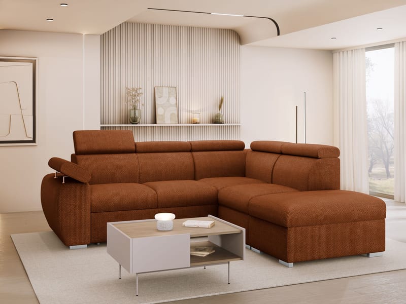 hjørnesofa NO_BRAND Hjørnesofa BOSTON 2 Flow 09 Høyre - Møbler - Sofaer - Sovesofaer