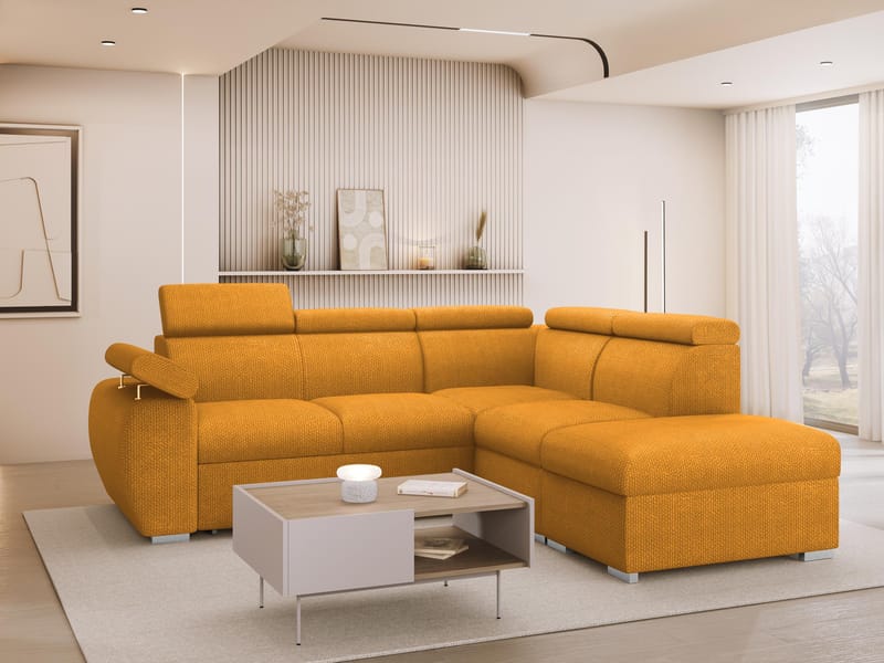 hjørnesofa NO_BRAND Hjørnesofa BOSTON 2 Flow 10 Høyre - Møbler - Sofaer - Sovesofaer