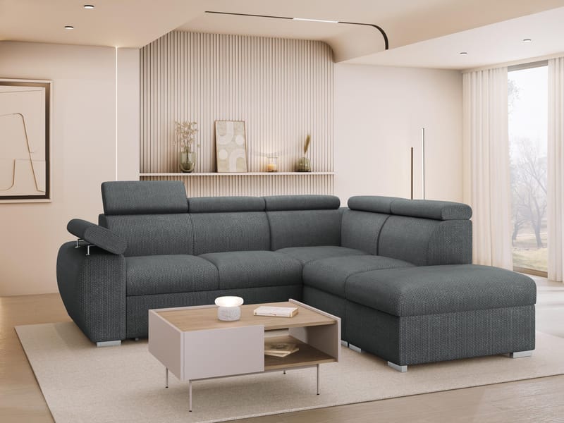hjørnesofa NO_BRAND Hjørnesofa BOSTON 2 Flow 21 Høyre - Møbler - Sofaer - Sovesofaer