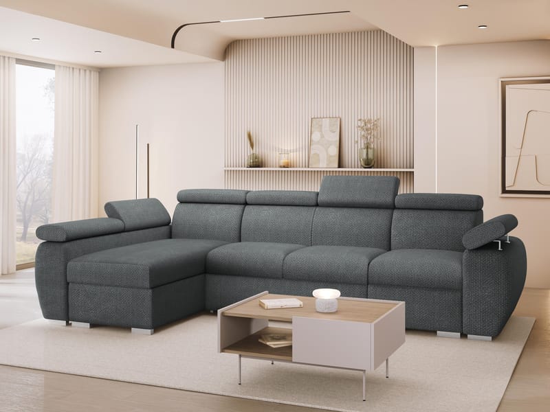 hjørnesofa NO_BRAND Hjørnesofa BOSTON Flow 21 Venstre - Møbler - Sofaer - Sovesofaer