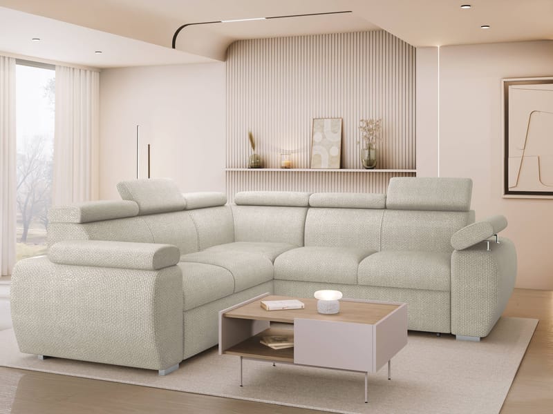 hjørnesofa NO_BRAND Hjørnesofa BOSTON MAXI Flow 03 - Møbler - Sofaer - Sovesofaer