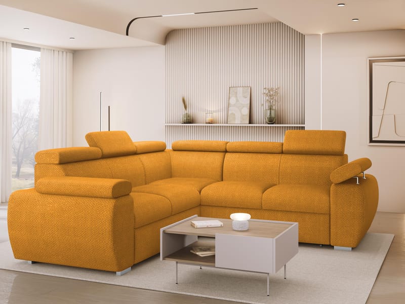 hjørnesofa NO_BRAND Hjørnesofa BOSTON MAXI Flow 10 - Møbler - Sofaer - Sovesofaer
