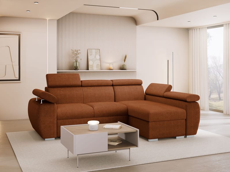 hjørnesofa NO_BRAND Hjørnesofa BOSTON MINI Flow 09 Høyre - Møbler - Sofaer - Sovesofaer