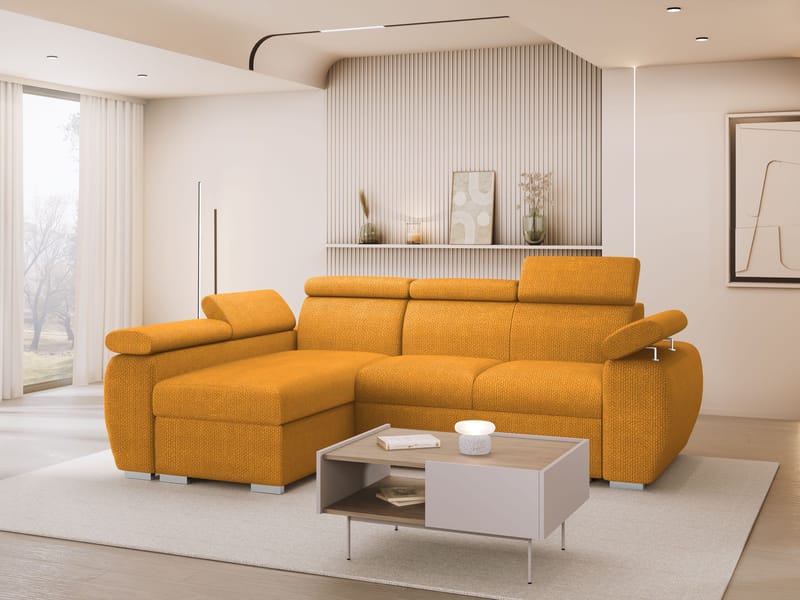 hjørnesofa NO_BRAND Hjørnesofa BOSTON MINI Flow 10 Venstre - Møbler - Sofaer - Sovesofaer