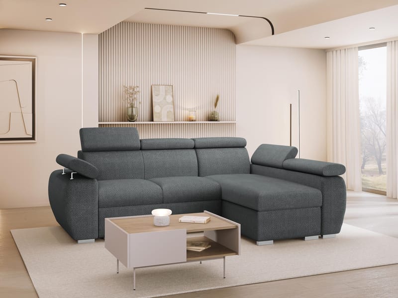 hjørnesofa NO_BRAND Hjørnesofa BOSTON MINI Flow 21 Høyre - Møbler - Sofaer - Sovesofaer