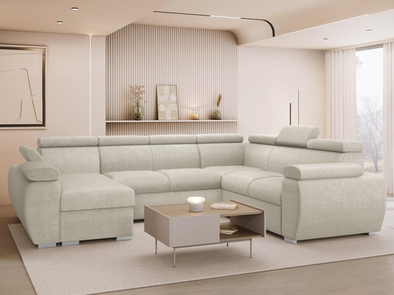 hjørnesofa NO_BRAND Hjørnesofa BOSTON U Flow 03 Venstre - Møbler - Sofaer - Sovesofaer