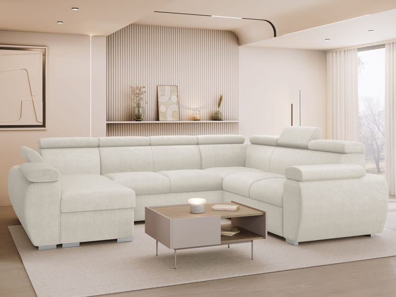 hjørnesofa NO_BRAND Hjørnesofa BOSTON U Flow 06 Venstre - Møbler - Sofaer - Sovesofaer