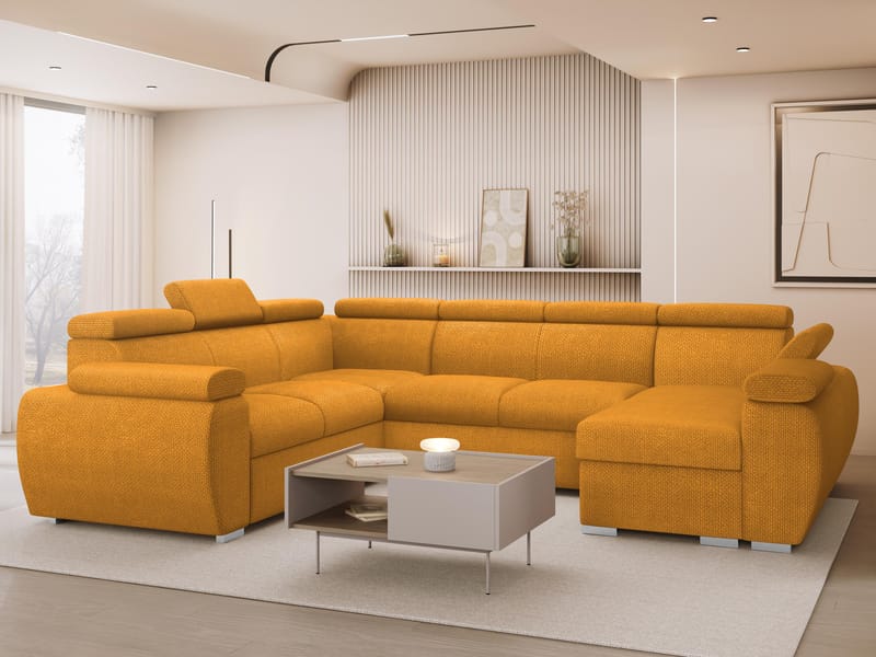 hjørnesofa NO_BRAND Hjørnesofa BOSTON U Flow 10 Høyre - Møbler - Sofaer - Sovesofaer
