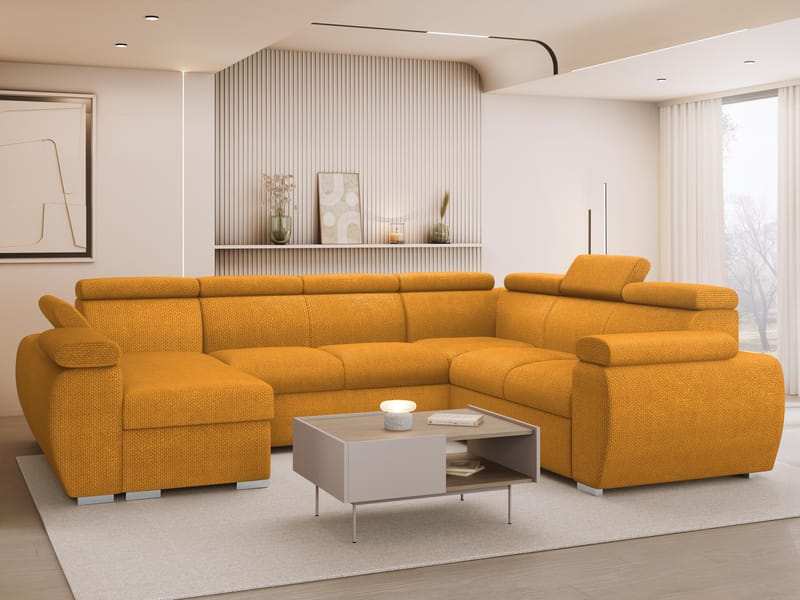 hjørnesofa NO_BRAND Hjørnesofa BOSTON U Flow 10 Venstre - Møbler - Sofaer - Sovesofaer