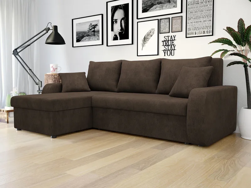 hjørnesofa NO_BRAND Hjørnesofa KRIS M Lumo 40 - Møbler - Sofaer - Sovesofaer