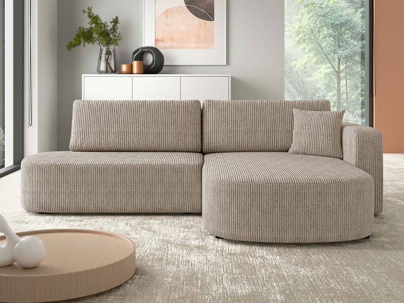 hjørnesofa NO_BRAND Hjørnesofa ZERTE Poso 02 Høyre - Møbler - Sofaer - Sovesofaer