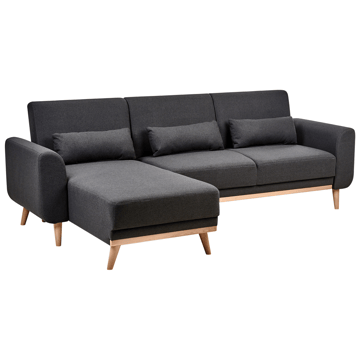 Hjørnesofa Ollsta høyrevendt - Svart - Møbler - Sofaer - Sovesofaer