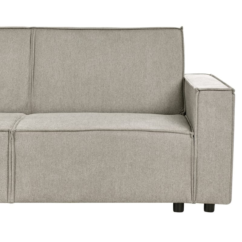 Hjørnesofa Romedal II - Beige, svart/Høyrevendt - Møbler - Sofaer - Sovesofaer