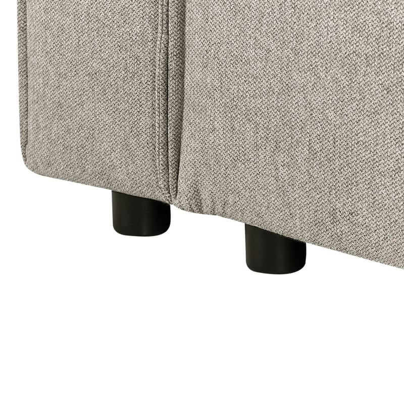 Hjørnesofa Romedal II - Beige, svart/Høyrevendt - Møbler - Sofaer - Sovesofaer