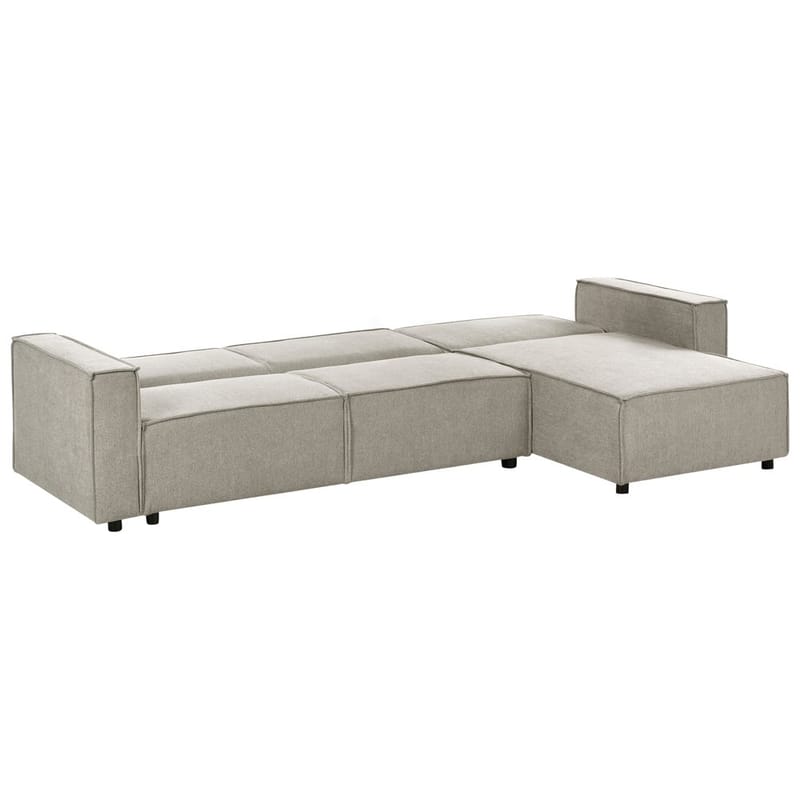 Hjørnesofa Romedal II - Beige, svart/Venstrevendt - Møbler - Sofaer - Sovesofaer