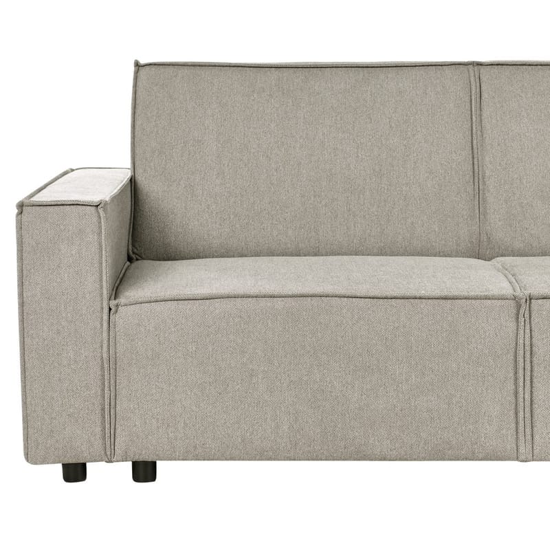 Hjørnesofa Romedal II - Beige, svart/Venstrevendt - Møbler - Sofaer - Sovesofaer