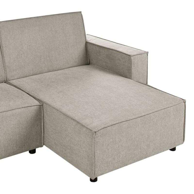 Hjørnesofa Romedal II - Beige, svart/Venstrevendt - Møbler - Sofaer - Sovesofaer