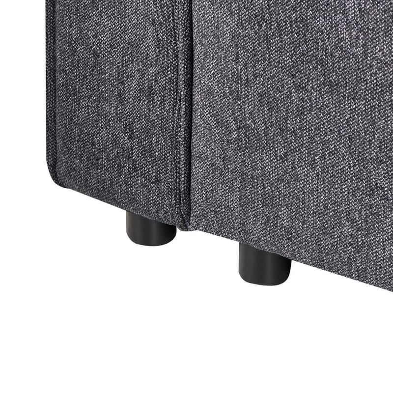 Hjørnesofa Romedal II - Grå, svart/ Venstrevendt - Møbler - Sofaer - Sovesofaer