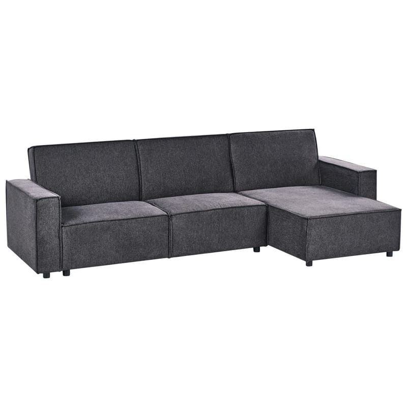 Hjørnesofa Romedal II - Grå, svart/ Venstrevendt - Møbler - Sofaer - Sovesofaer