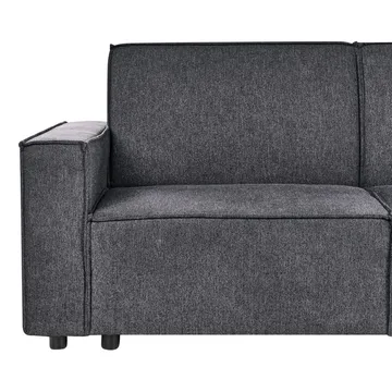 Hjørnesofa Romedal II - Grå, svart/ Venstrevendt - Møbler - Sofaer - Sovesofaer
