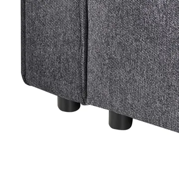 Hjørnesofa Romedal II - Grå, svart/Høyrevendt - Møbler - Sofaer - Sovesofaer