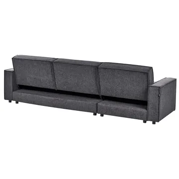 Hjørnesofa Romedal II - Grå, svart/Høyrevendt - Møbler - Sofaer - Sovesofaer