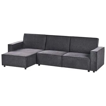 Hjørnesofa Romedal II - Grå, svart/Høyrevendt - Møbler - Sofaer - Sovesofaer