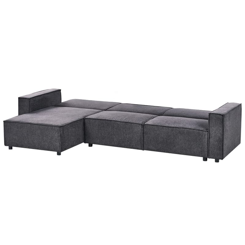 Hjørnesofa Romedal II - Grå, svart/Høyrevendt - Møbler - Sofaer - Sovesofaer