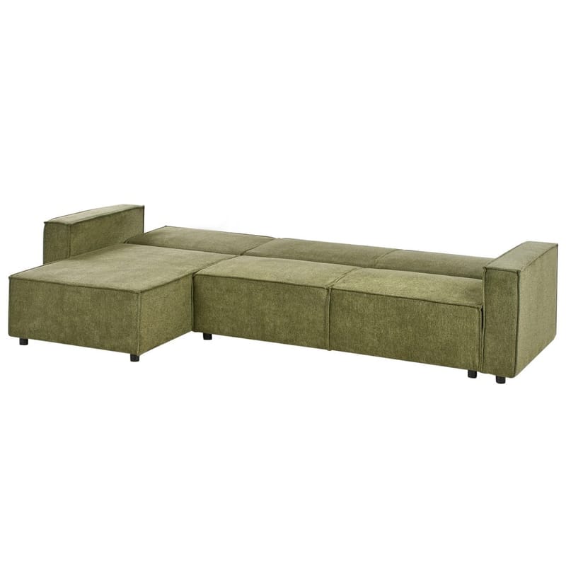 Hjørnesofa Romedal II - Grønn, Svart/Høyrevendt - Møbler - Sofaer - Sovesofaer