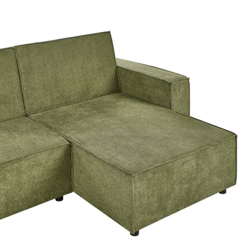 Hjørnesofa Romedal II - Grønn, Svart/Vend mot venstre - Møbler - Sofaer - Sovesofaer