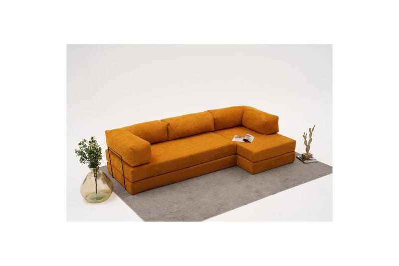Hjørnesofa Selorbury Trippel Appelsin - Appelsin - Møbler - Sofaer - Sovesofaer