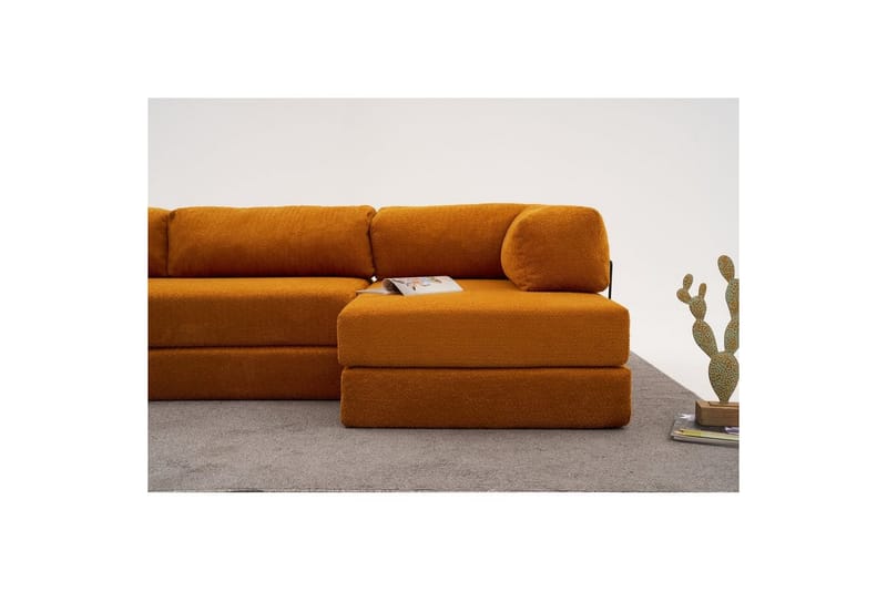 Hjørnesofa Selorbury Trippel Appelsin - Appelsin - Møbler - Sofaer - Sovesofaer