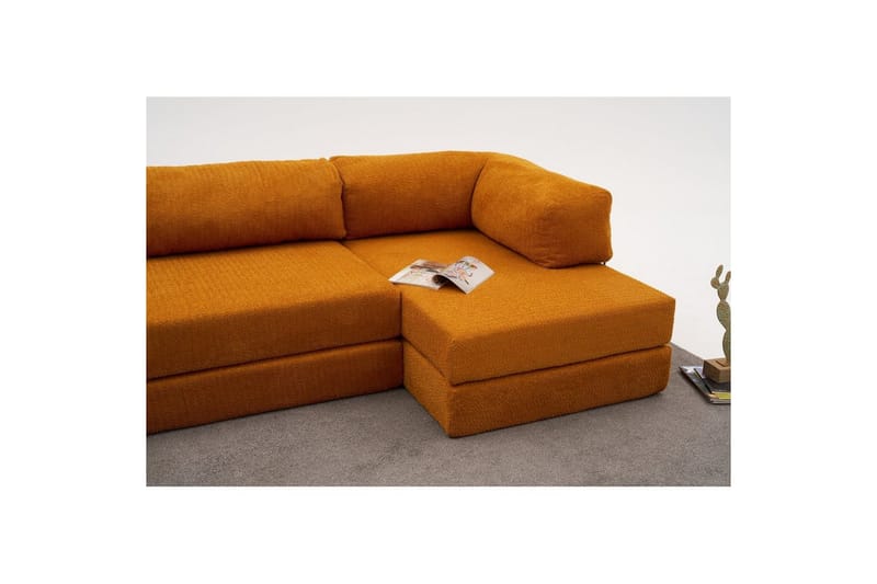 Hjørnesofa Selorbury Trippel Appelsin - Appelsin - Møbler - Sofaer - Sovesofaer