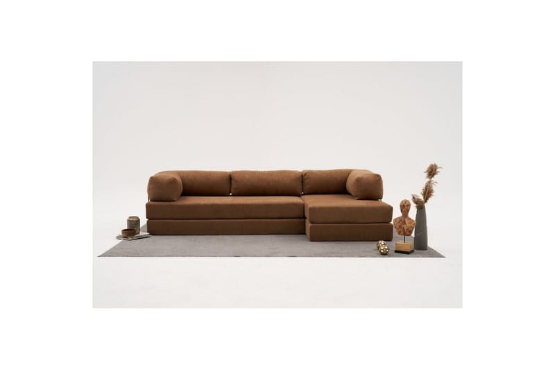 Hjørnesofa Selorbury Trippel Brun - Brun - Møbler - Sofaer - Sovesofaer
