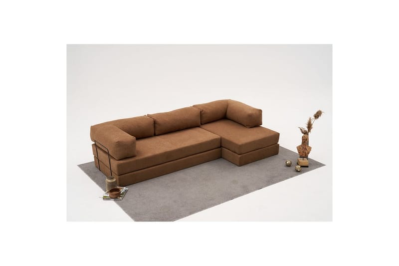 Hjørnesofa Selorbury Trippel Brun - Brun - Møbler - Sofaer - Sovesofaer
