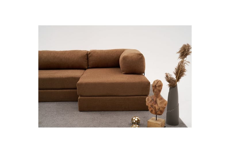 Hjørnesofa Selorbury Trippel Brun - Brun - Møbler - Sofaer - Sovesofaer