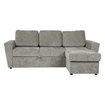 Hjørnesovesofa 3-seter Vendbar 137x179 cm med Oppbevaring i Stoff - Lysegrå - Møbler - Sofaer - Sovesofaer
