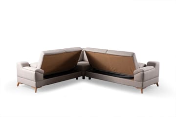 Hjørnesovesofa Atelier Del Sofa Aqua Corner beige (275/300 x 100 x 90 cm) Venstre 2 / Høyre 3 - Møbler - Sofaer - Sovesofaer