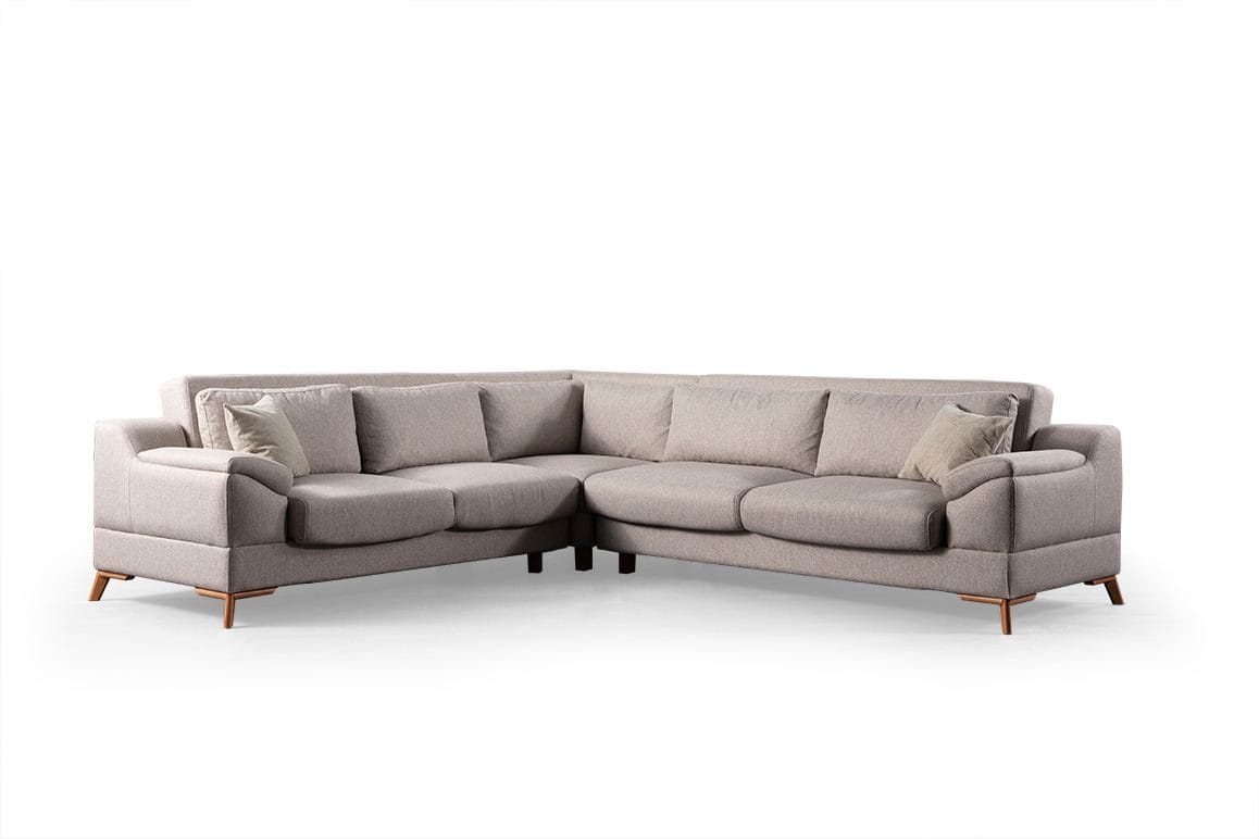 Hjørnesovesofa Atelier Del Sofa Aqua Corner beige (275/300 x 100 x 90 cm) Venstre 2 / Høyre 3 -