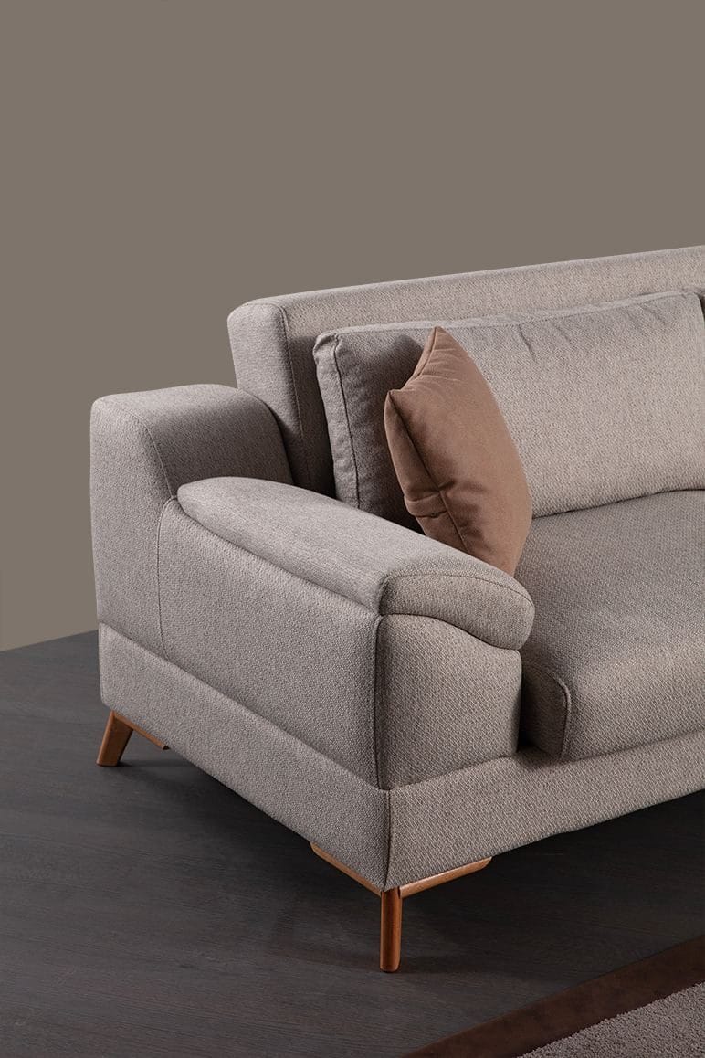 Hjørnesovesofa Atelier Del Sofa Aqua Corner beige (275/300 x 100 x 90 cm) Venstre 3 / Høyre 2 - Møbler - Sofaer - Sovesofaer