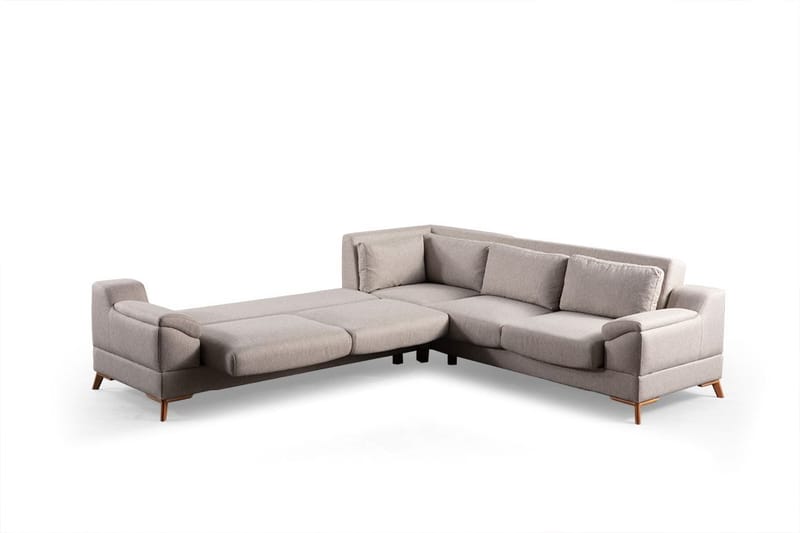 Hjørnesovesofa Atelier Del Sofa Aqua Corner beige (275/300 x 100 x 90 cm) Venstre 3 / Høyre 2 - Møbler - Sofaer - Sovesofaer