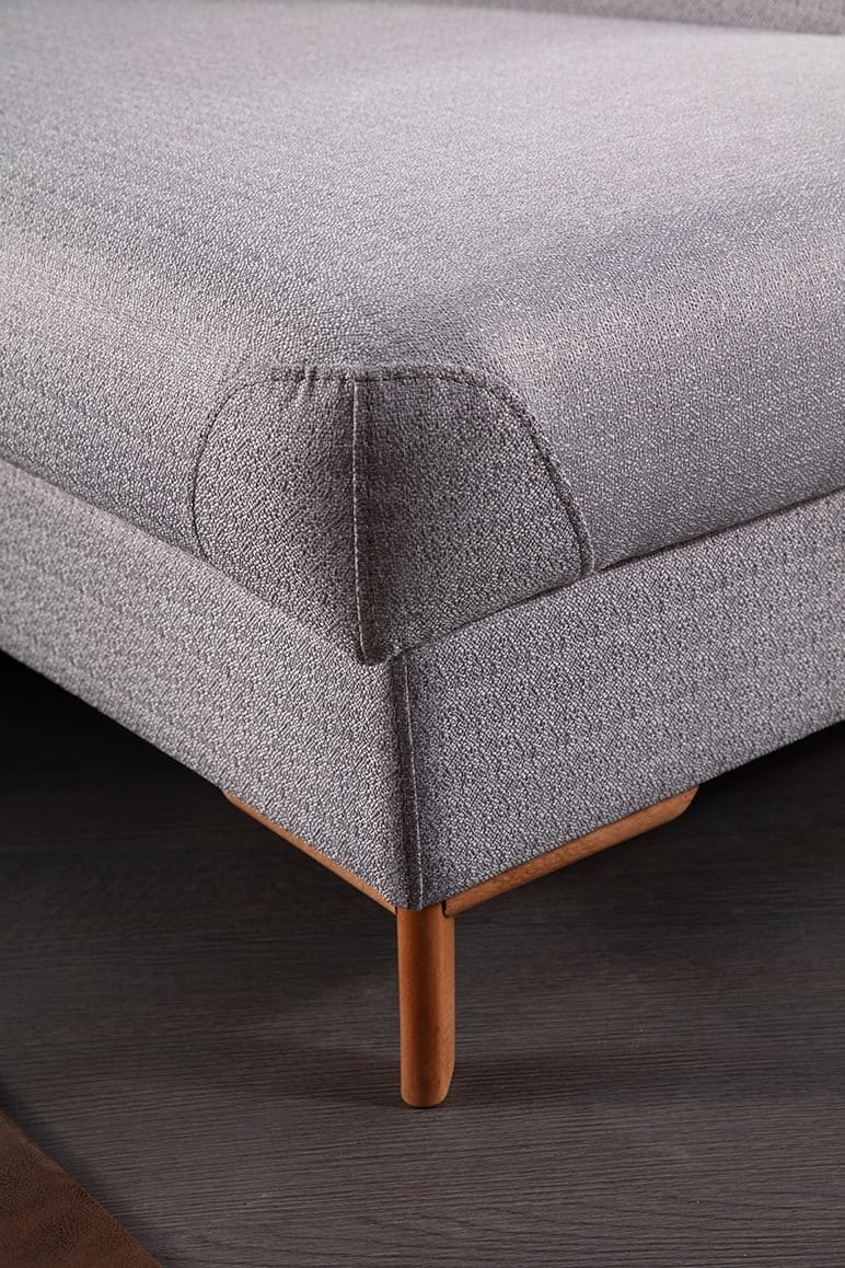 Hjørnesovesofa Atelier Del Sofa Aqua Grey (225/275 x 100 x 90 cm) Høyre - Møbler - Sofaer - Sovesofaer
