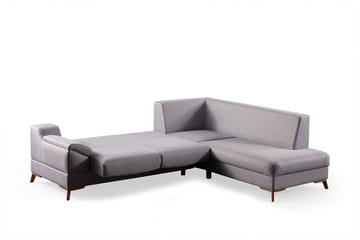 Hjørnesovesofa Atelier Del Sofa Aqua Grey (225/275 x 100 x 90 cm) Høyre - Møbler - Sofaer - Sovesofaer