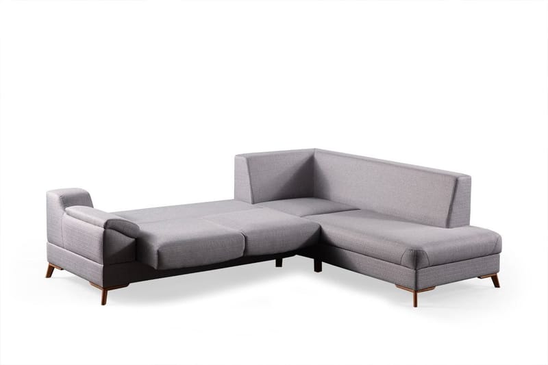 Hjørnesovesofa Atelier Del Sofa Aqua Grey (225/275 x 100 x 90 cm) Høyre - Møbler - Sofaer - Sovesofaer