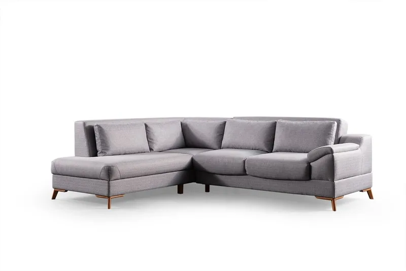 Hjørnesovesofa Atelier Del Sofa Aqua Grey (225/275 x 100 x 90 cm) Venstre, undefined